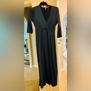 Navy Blue Maternity Dress